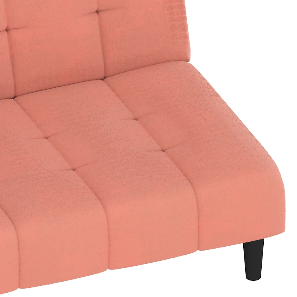Divano letto | Sof¨¤ letto | Letto singolo a 2 Posti Rosa in Velluto