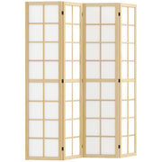 Paravento 4 Ante Pieghevole ¨C Minimal ¨C Naturale 160x170 cm