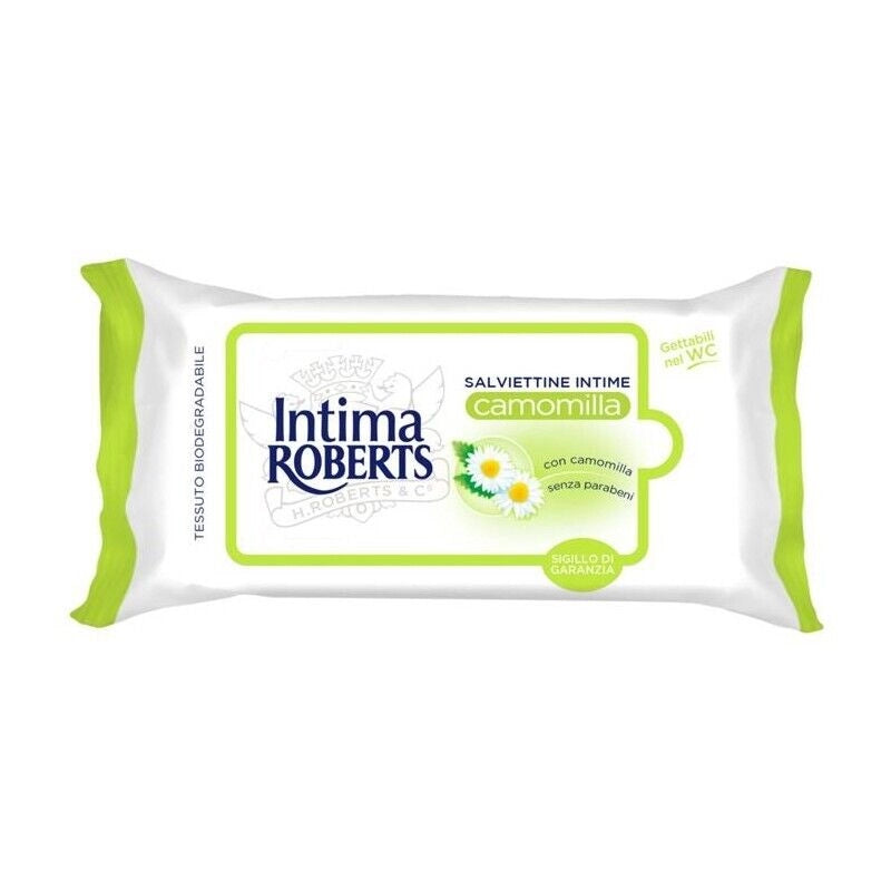 ROBERTS SALVIETTE INTIME UMIDIFICATE CAMOMILLA 12PZ