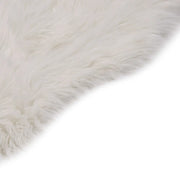 Tappeto in Similpelle di Pecora 60x90 cm Bianco 284710