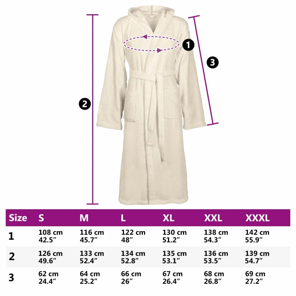 Accappatoio KINN Crema XL Cotone 4100808