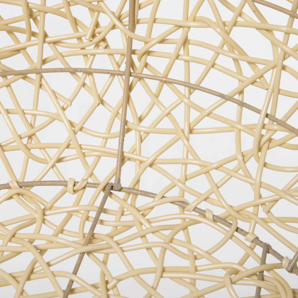 Cuccia per Gatti in Rattan con Cuscino ¨C Minimal ¨C Beige ?56x35 cm