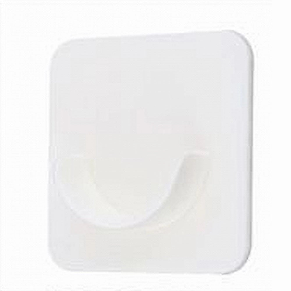 Trade Shop - Set 4 Pz Supporti Adesivi Per Bastone Per Tenda Bagno Aste Doccia Bianco 87358 -