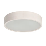 Plafoniera rotonda Kanlux Jasmin legno bianco 38cm E27