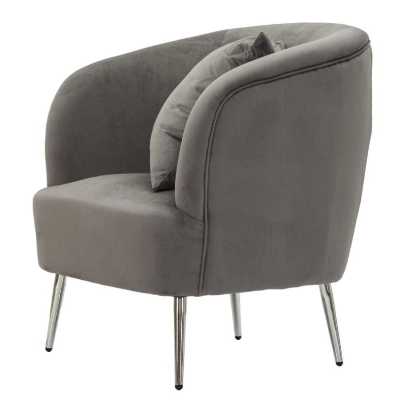 Poltrona Silvery Con Cuscino cm 73x66x78