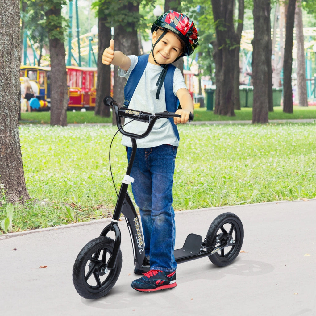 Scooter per Bambini con Manubrio Regolabile ¨C Minimal ¨C Nero 12 Pollici