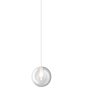 SOSPENSIONE OTTONE SAT. 3 LUCI TONDA VETRI TRASPARENTE 1184OS-S3 T-TR
