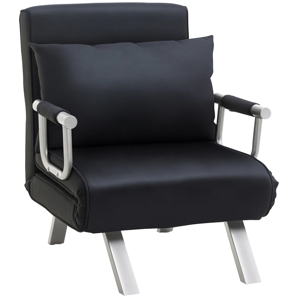 Divano letto 3 in 1 con cuscino ¨C Xylo ¨C Nero