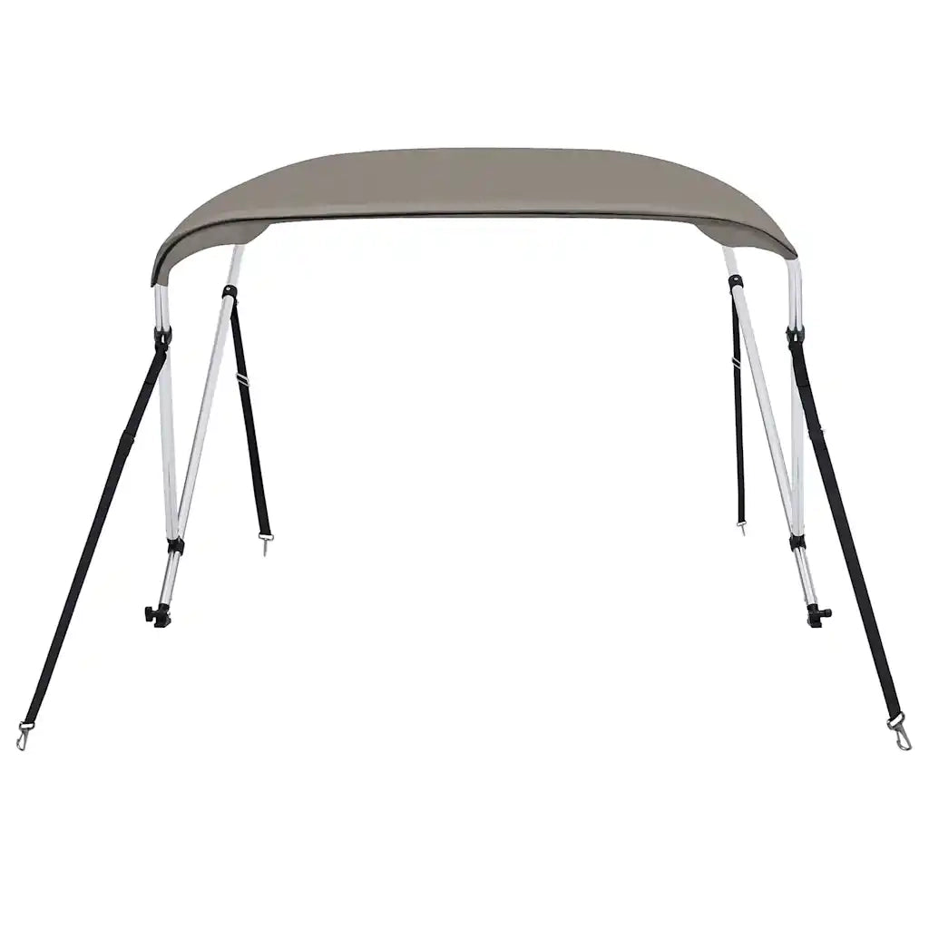 Bimini di Prua con Tendalino 2 Archi Grigio 150x120x110 cm 94792