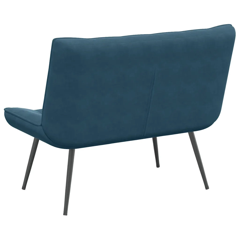 Panca-Sgabello Blu 110x74x84 cm in Velluto
