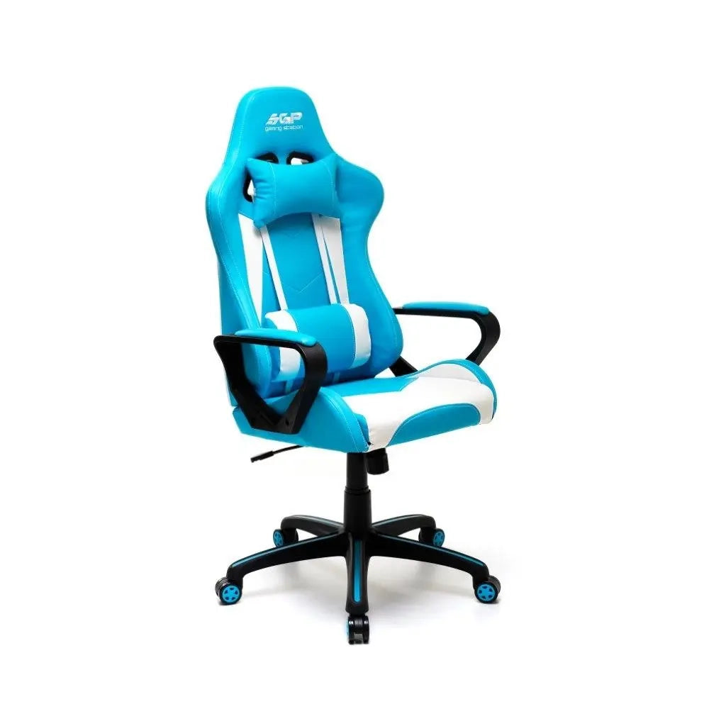Poltrona Gaming azzurra cm 51x48x46h