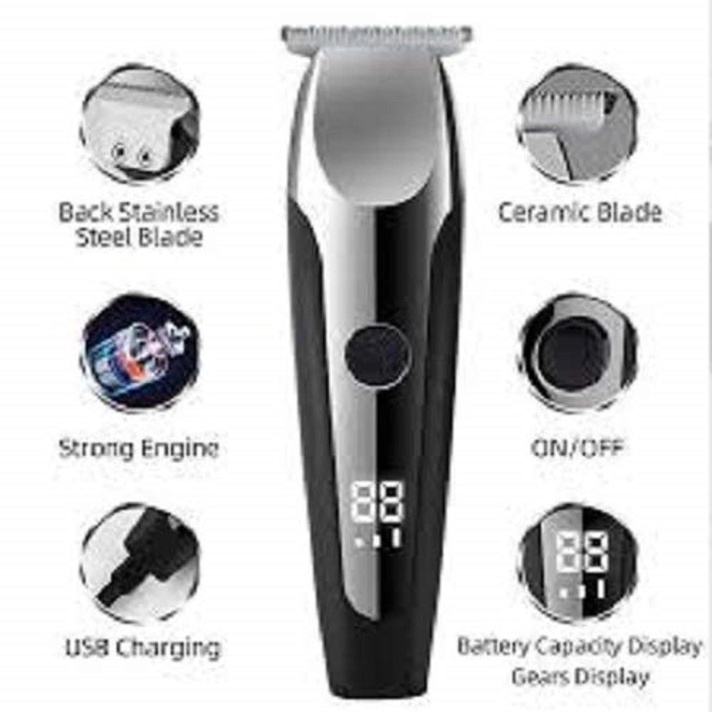 Tagliacapelli Elettrico Professionale Trimmer Barba Ricaricabile Pettini V-059