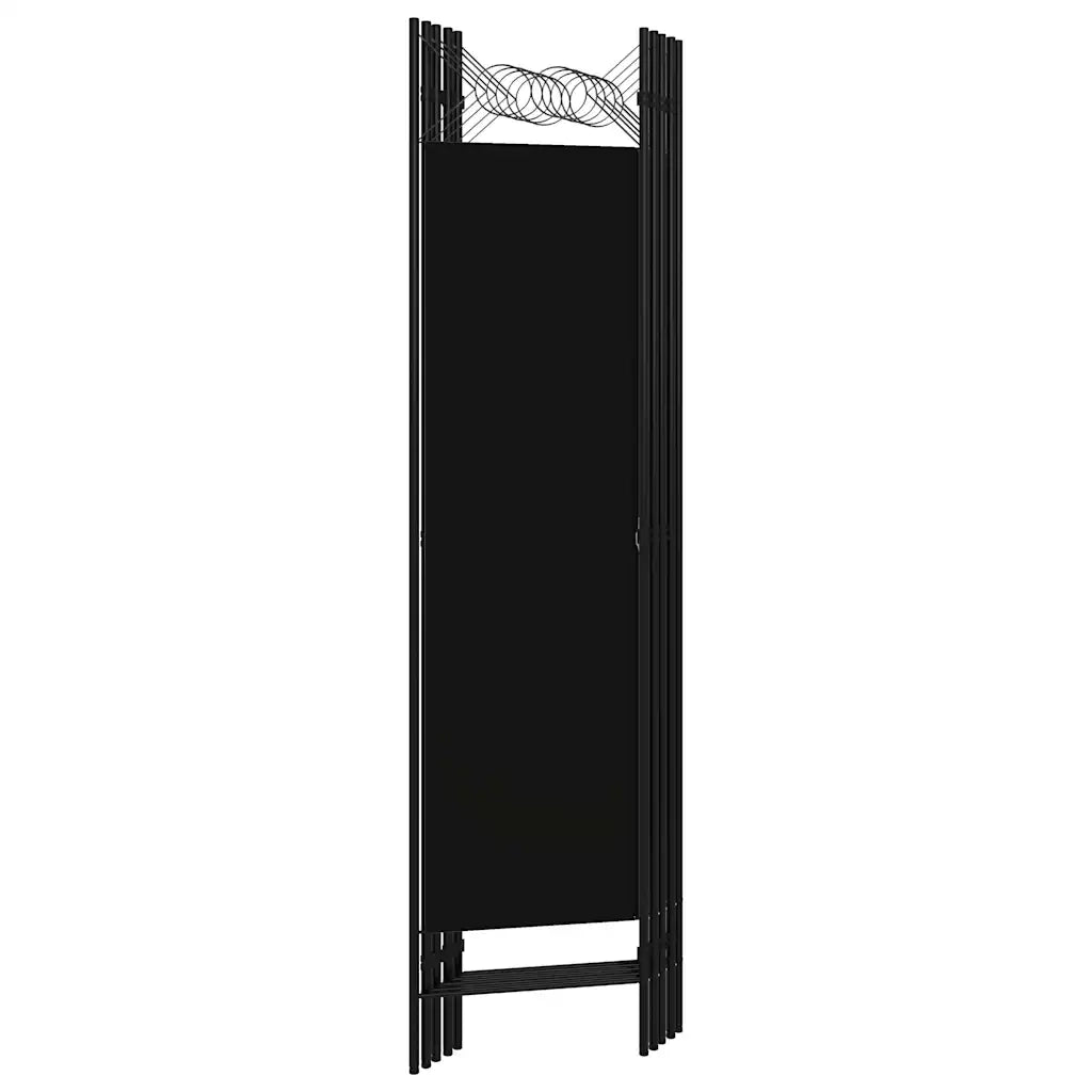 Divisorio Ambienti | Divider per stanze | Paravento a 5 Pannelli Nero 200x180 cm