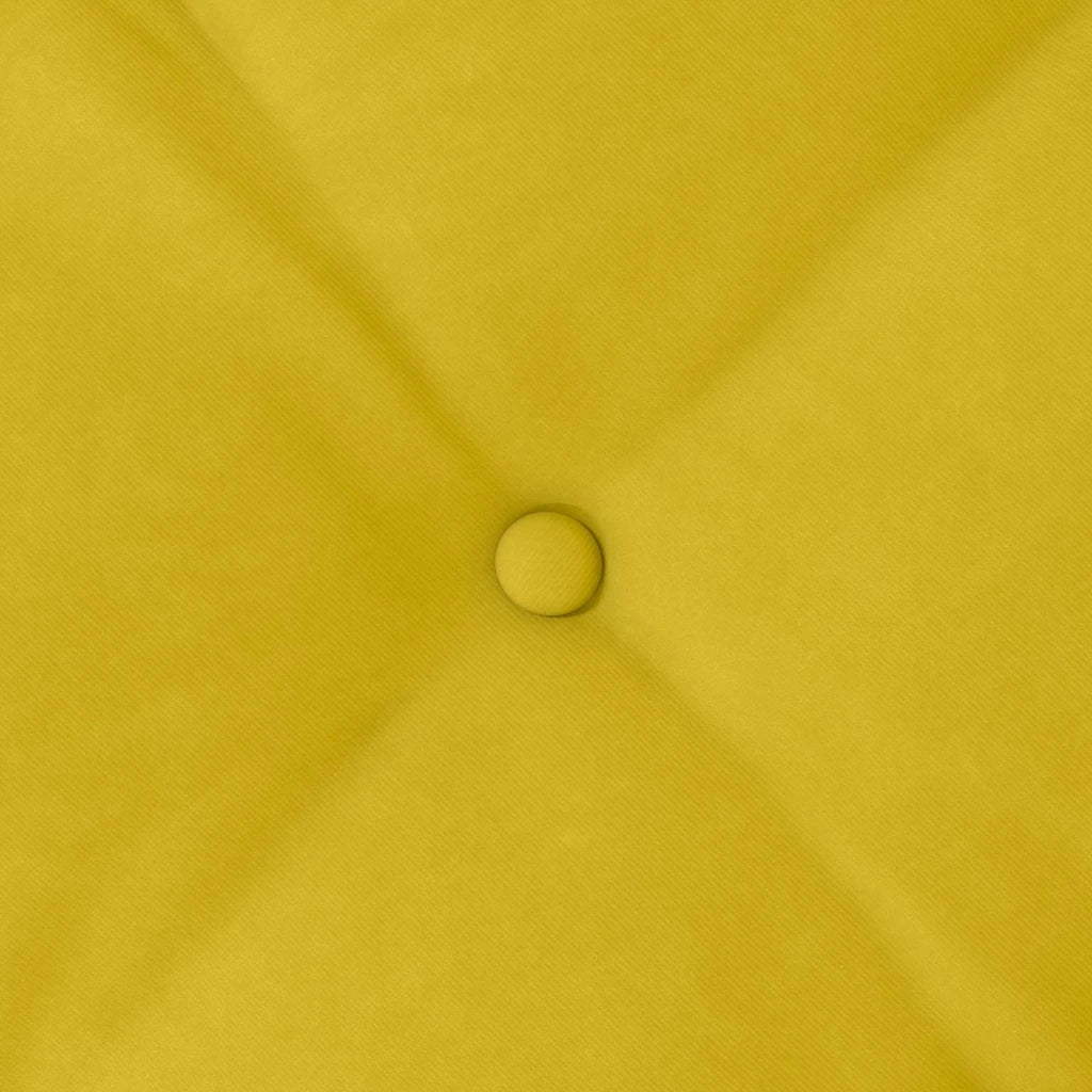 Cuscino per Schiena Giallo 60 x 50 cm Tessuto in Cords 42014682