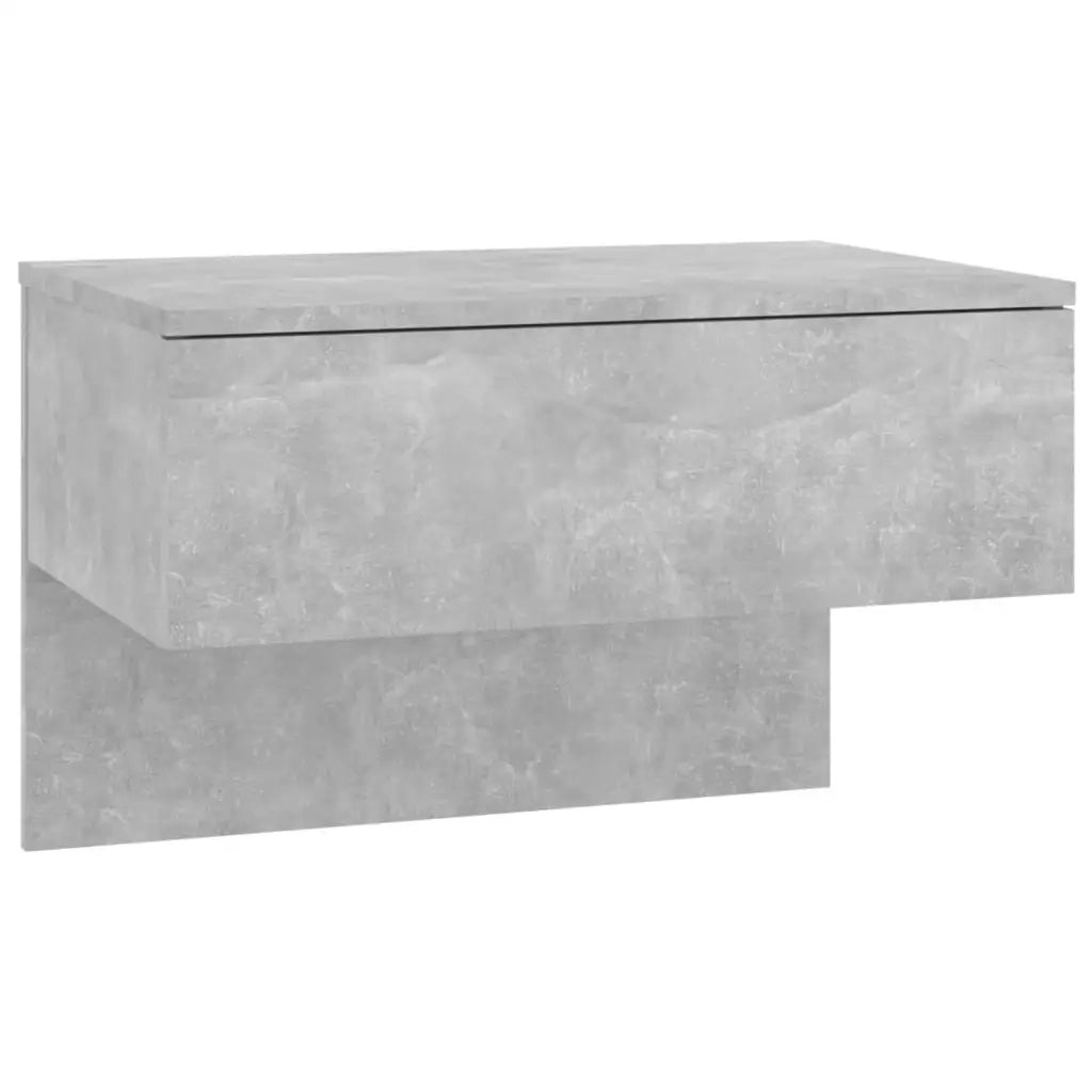 Comodino a Muro Grigio Cemento 810943
