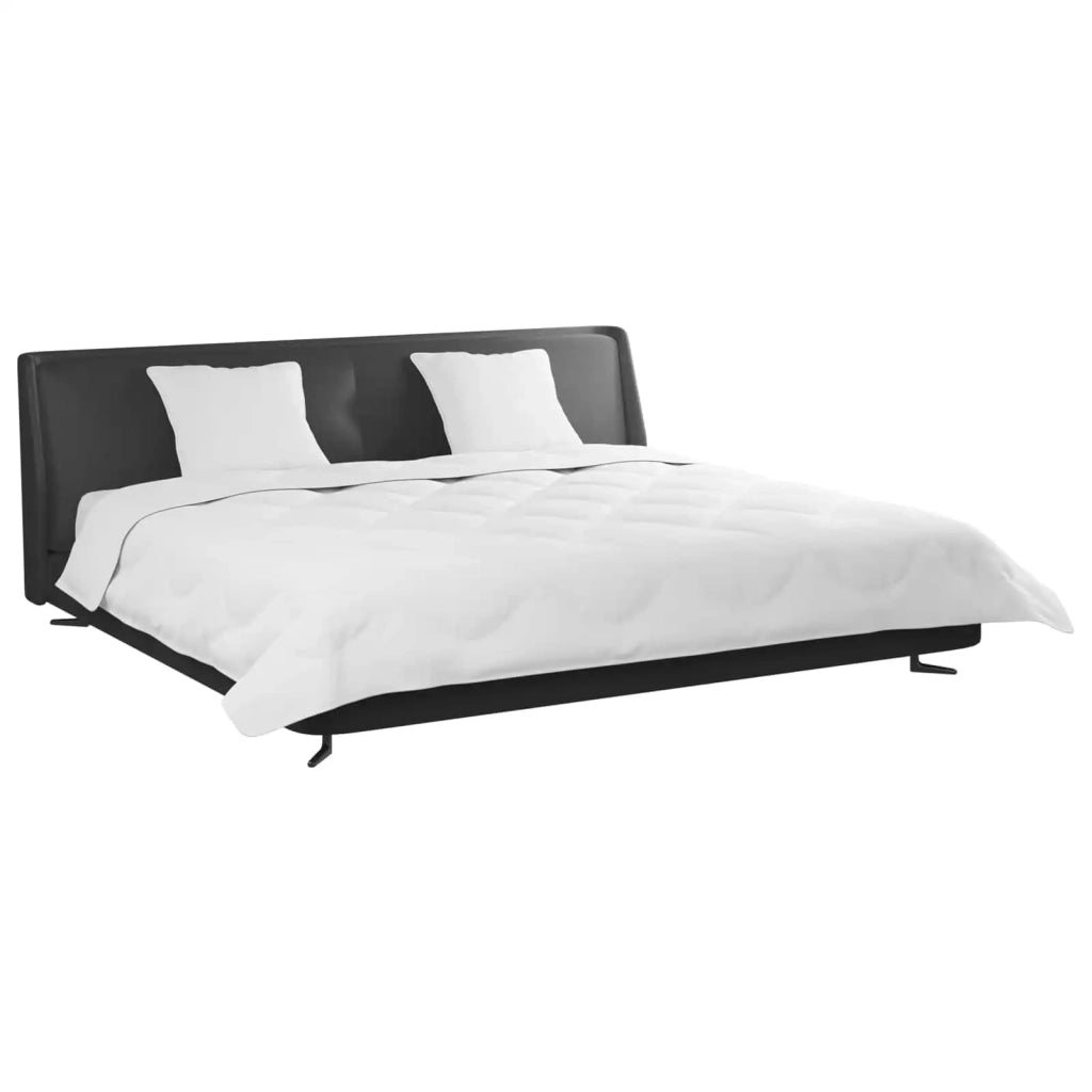 Piumone | Duvet con Cuscini 3 pz Bianco Microfibra e Piuma d'Oca