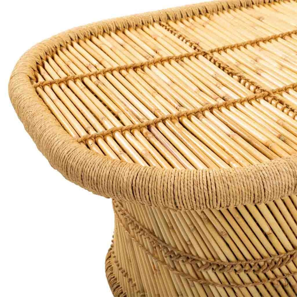 Tavolino in bambù marrone 102x65x45h