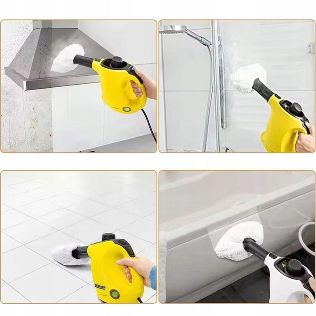 Set Panni in Microfibra per Pulitore a Vapore compatibile con Kärcher SC1–SC5 EasyFix – 3 Panni Pavimento + 3 Coperture
