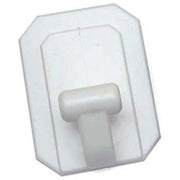 GANCIO ADESIVO PLASTICA - BIANCO CF=PZ 25- 1 confezioni