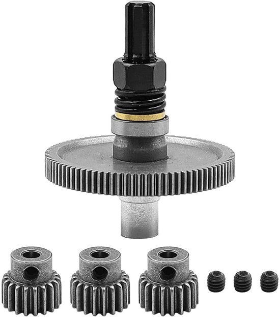 Set di ingranaggi in metallo 91T - Set di ingranaggi per auto RC - Componenti di ricambio per auto RC - Resistenti e duraturi - Montaggio semplice - Prestazioni stabili