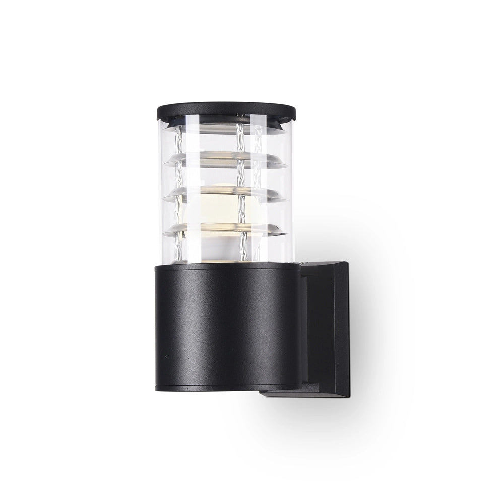Maytoni Lampada da parete moderna Bronx 1 luce E27 IP54 nero alluminio