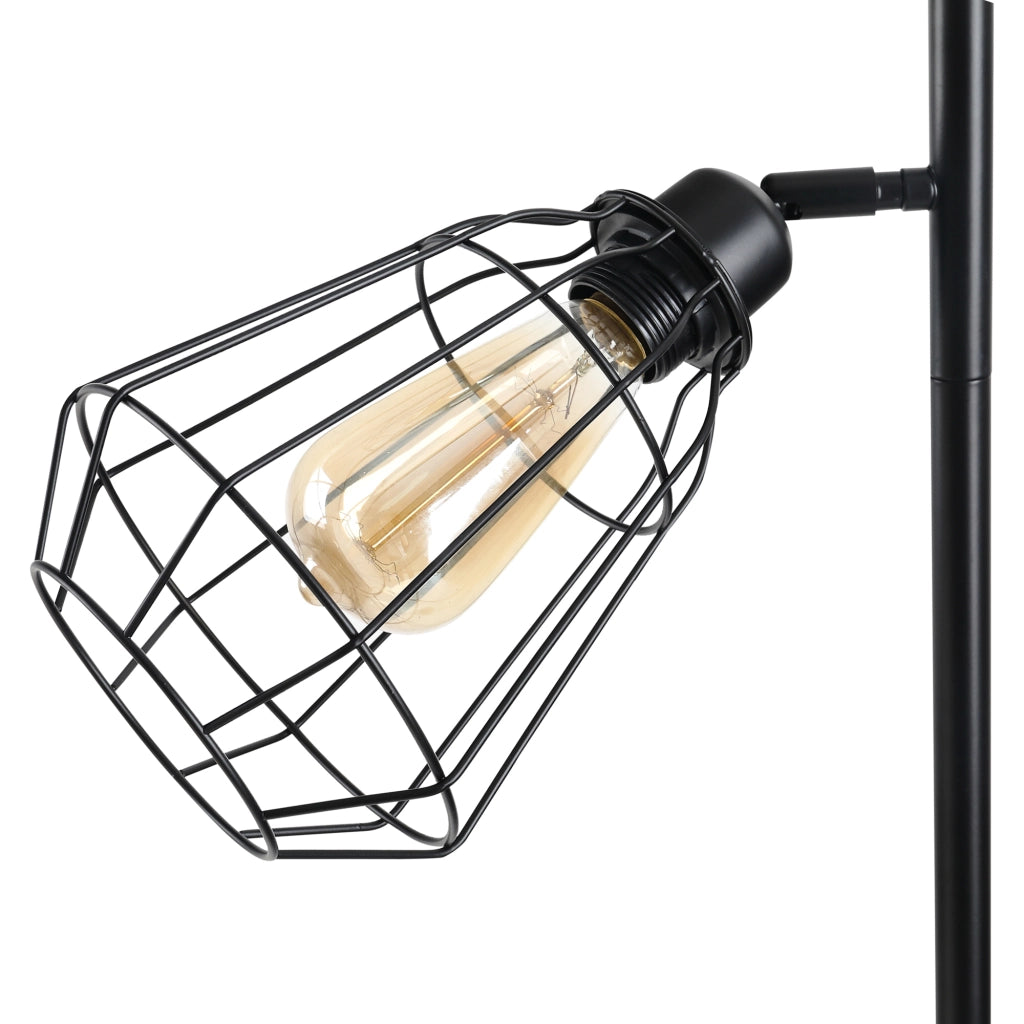 Lampada da terra industriale ¨C Minimal ¨C 3 luci, nero