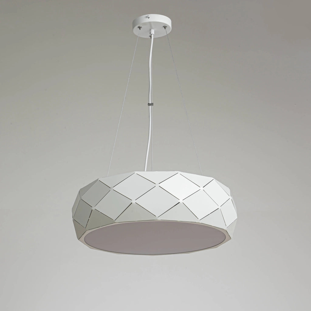 Lampada a sospensione Reus bianca 3xE27 Ø45 LightPrestige