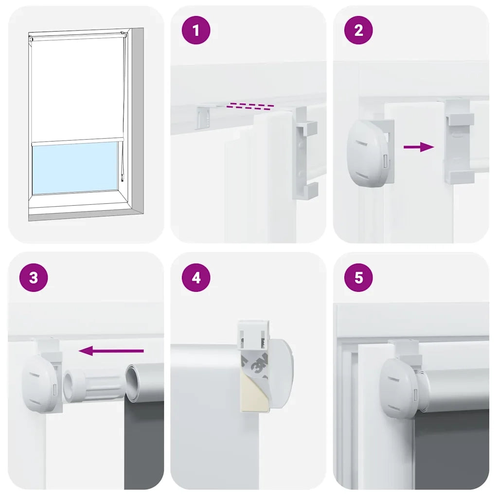 Tenda a Rullo Oscurante 100x150 cm Larghezza Tessuto 95,7 cm 4011908