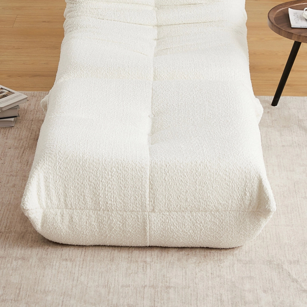 Pouf Divano Chenille ¨C MINIMAL ¨C Beige/Grigio