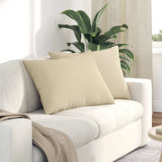 Cuscini da Divano 2 pcs Crema 70 x 50 cm Tessuto 42013746