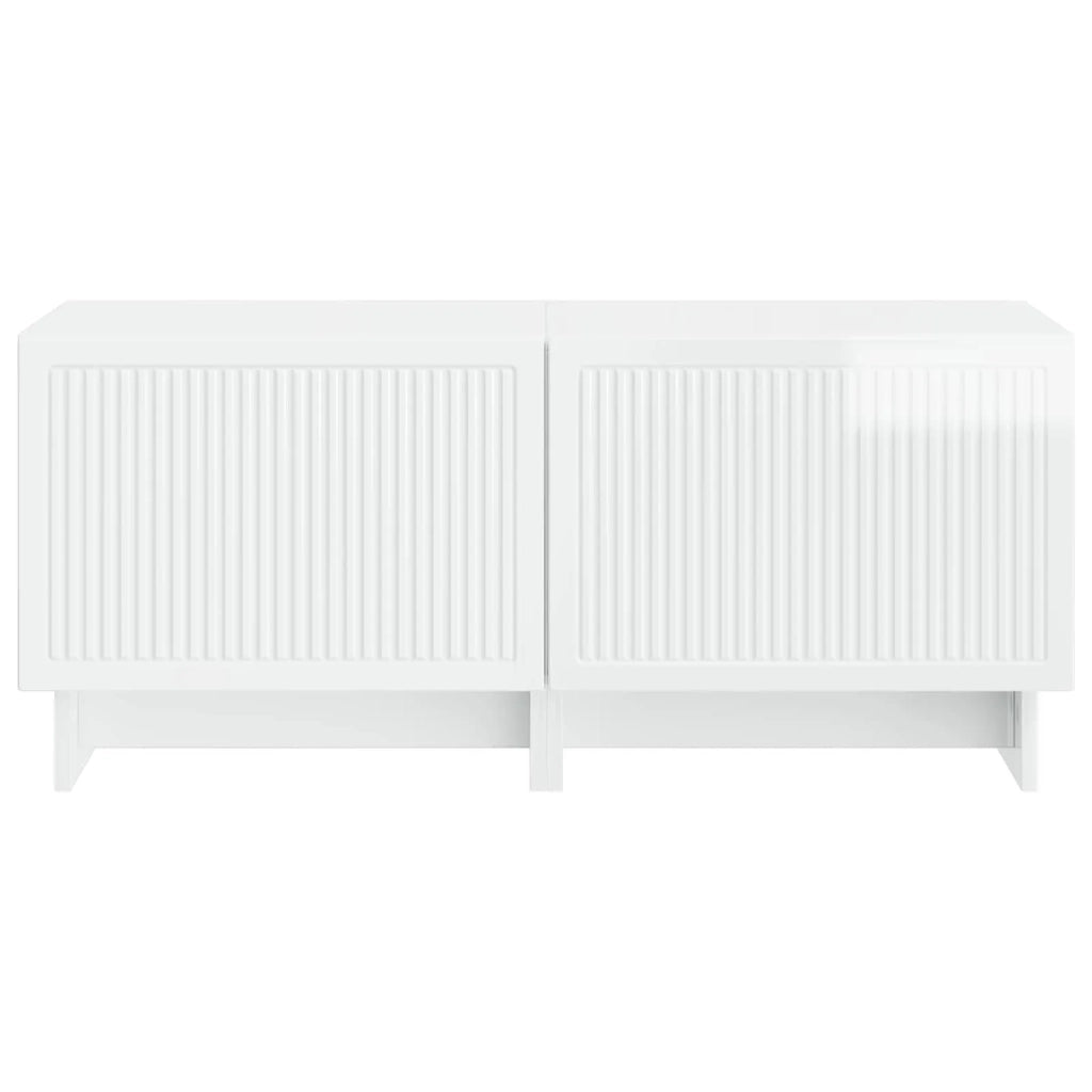 Mobile TV Bianco Lucido Legno ingegnerizzato 896019