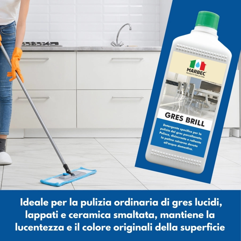 Detergente per gres porcellanato GRES BRILL   1LT