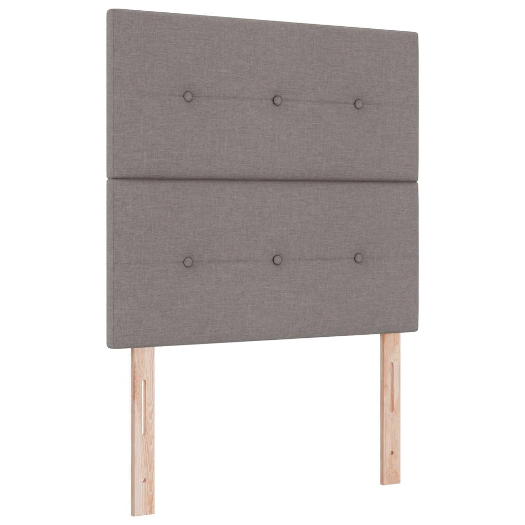Letto box spring con materasso Tortora 120 x 200 cm Tessuto 3454117