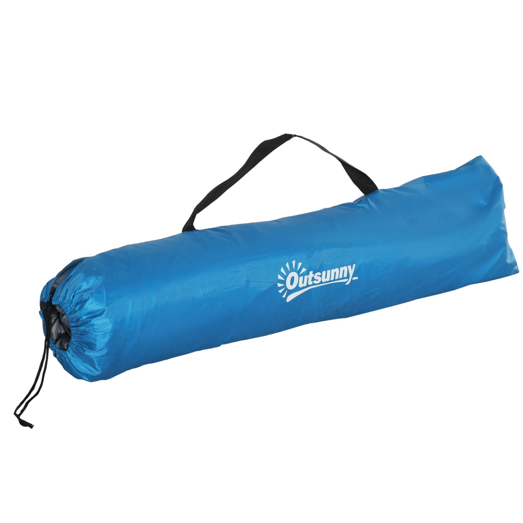 Tenda da Spiaggia Pop Up ¨C zephmum ¨C Blu Cielo e Grigio, Poliestere e Fibra di Vetro, 220x173x120 cm