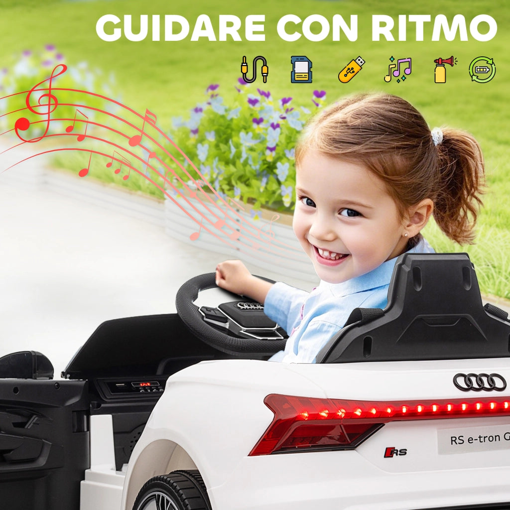 Auto Bambini Telecomando ¨C Minimal ¨C Bianco e Nero 103x58x41 cm