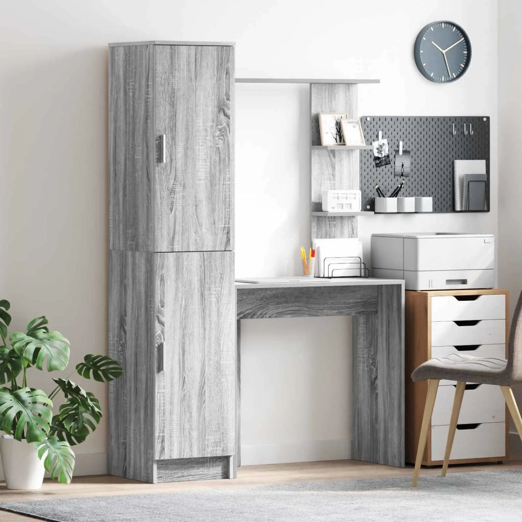 Scrivania 2 pcs Grigio Sonoma 3337286