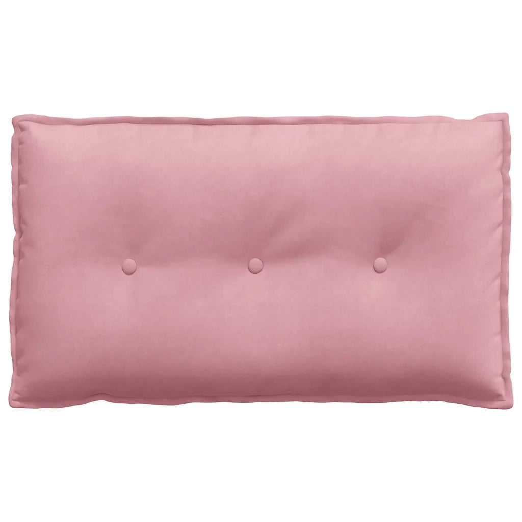 Cuscino per Schiena Rosa 80 x 50 cm Tessuto in Cords 42014722