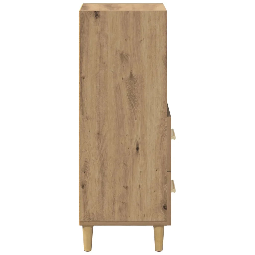 Credenza-Buffet-Armadio da cucina rovere artigianale 34 x 34,5 x 90 cm Legno multistrato 840447