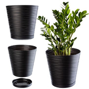 Vaso da fiori KADAX da 15 cm, coprivaso in plastica con supporto.