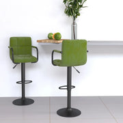 Sgabelli da Bar 2 pz Verde Chiaro in Velluto 334661