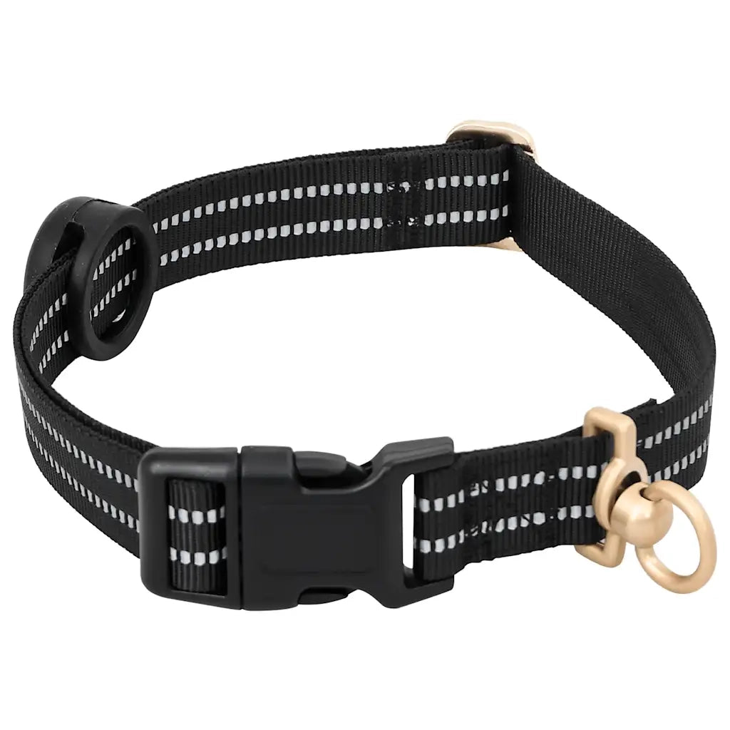 Pettorina per Cani con Guinzaglio e Collare Regolabile Nero M 4013385