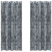 Tende in Velluto 2 pz Grigio Argento 260 x 140 cm Velluto