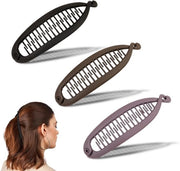 Tre pezzi di clip per capelli - design pratico - dimensioni 11,5 x 3,5 cm