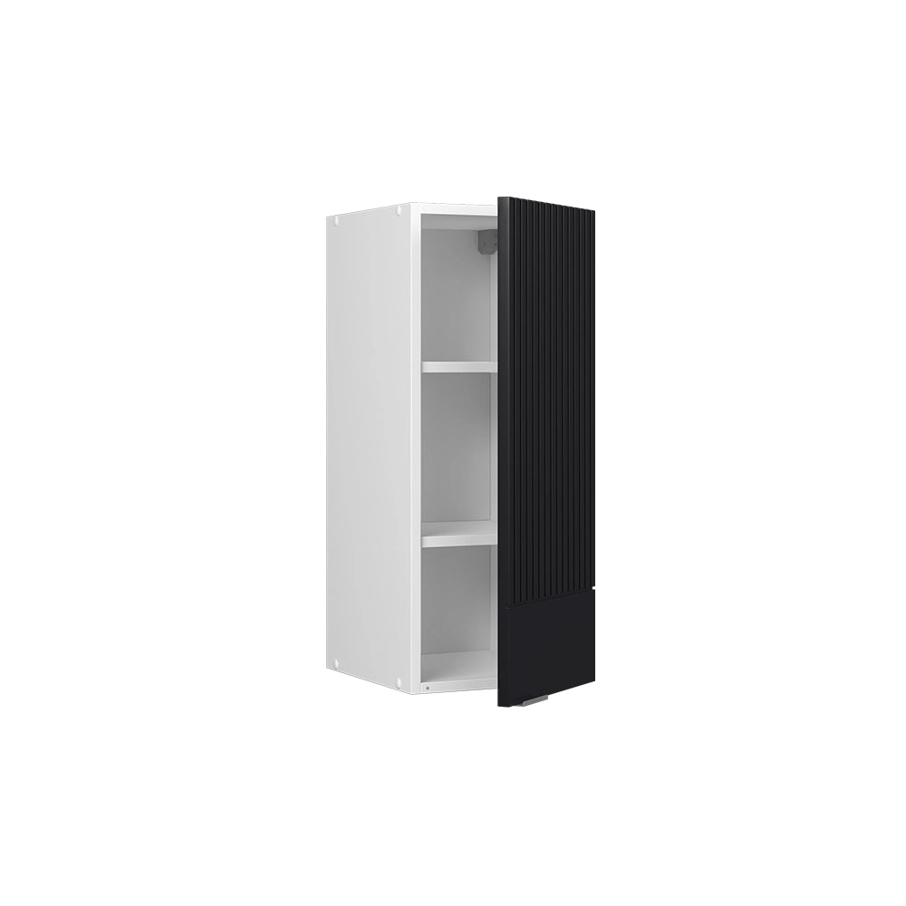 Pensile da cucina Fame-Line Nero rigato/Bianco 30 cm Vicco