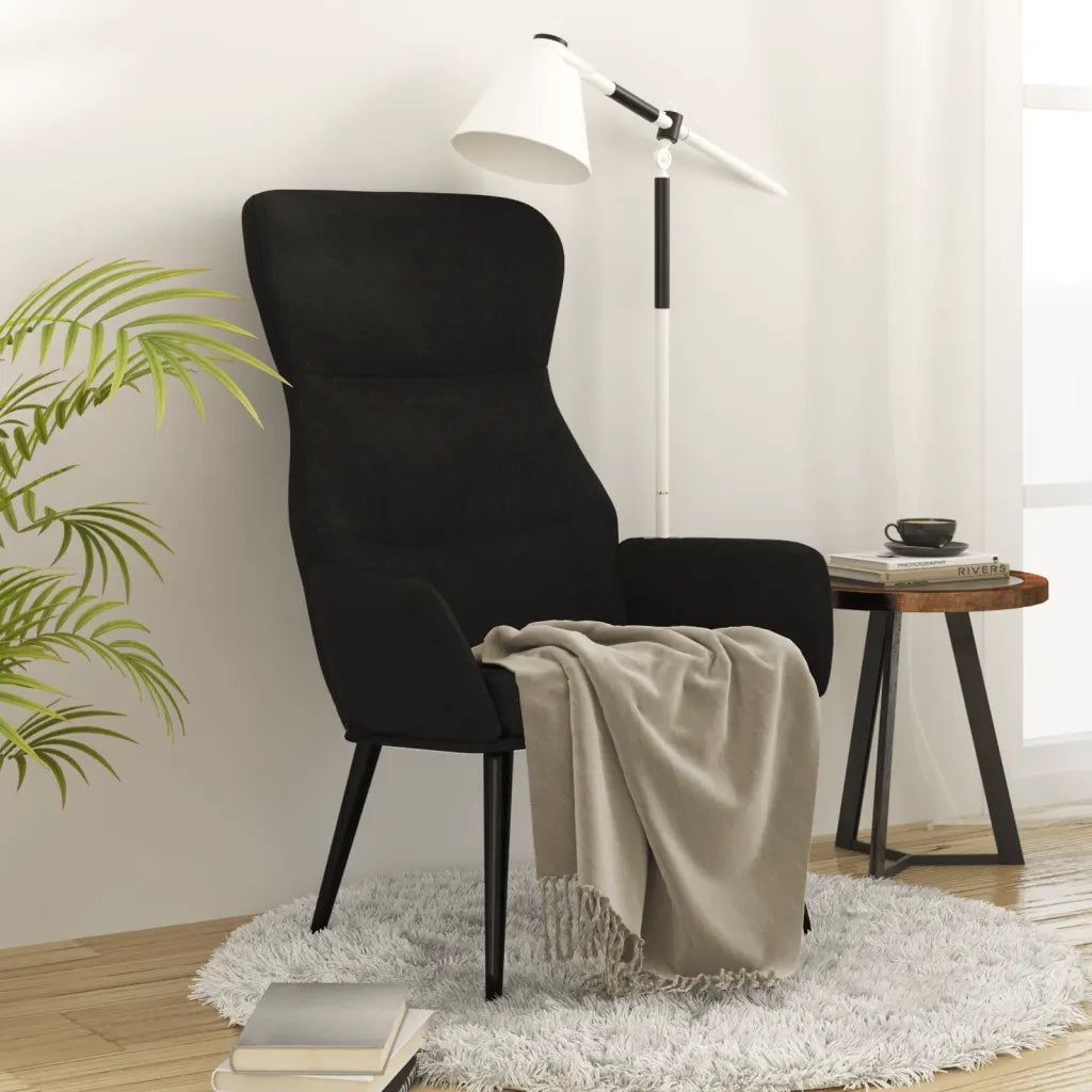 Sedia Relax Nera in Tessuto 341077