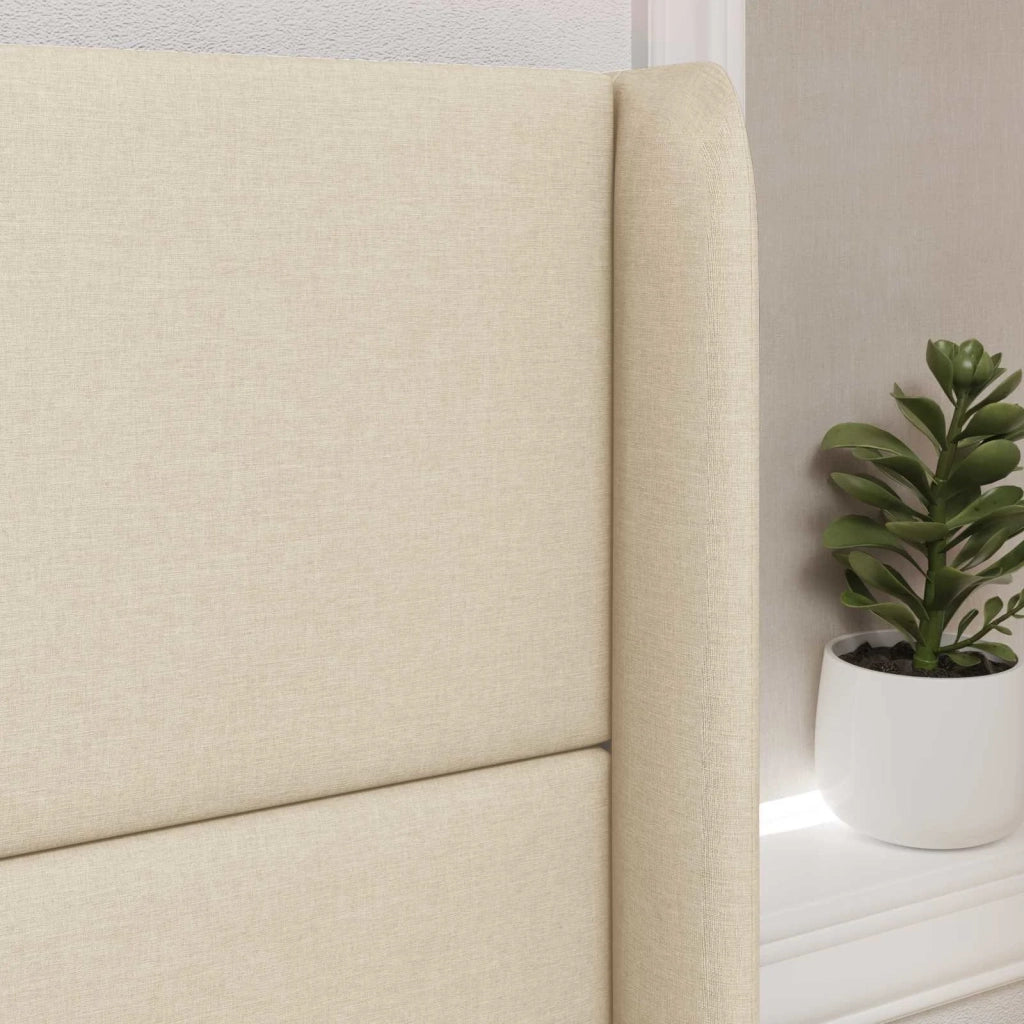 Orecchia della Testata Crema 80 x 16 x 4 cm Tessuto 346601