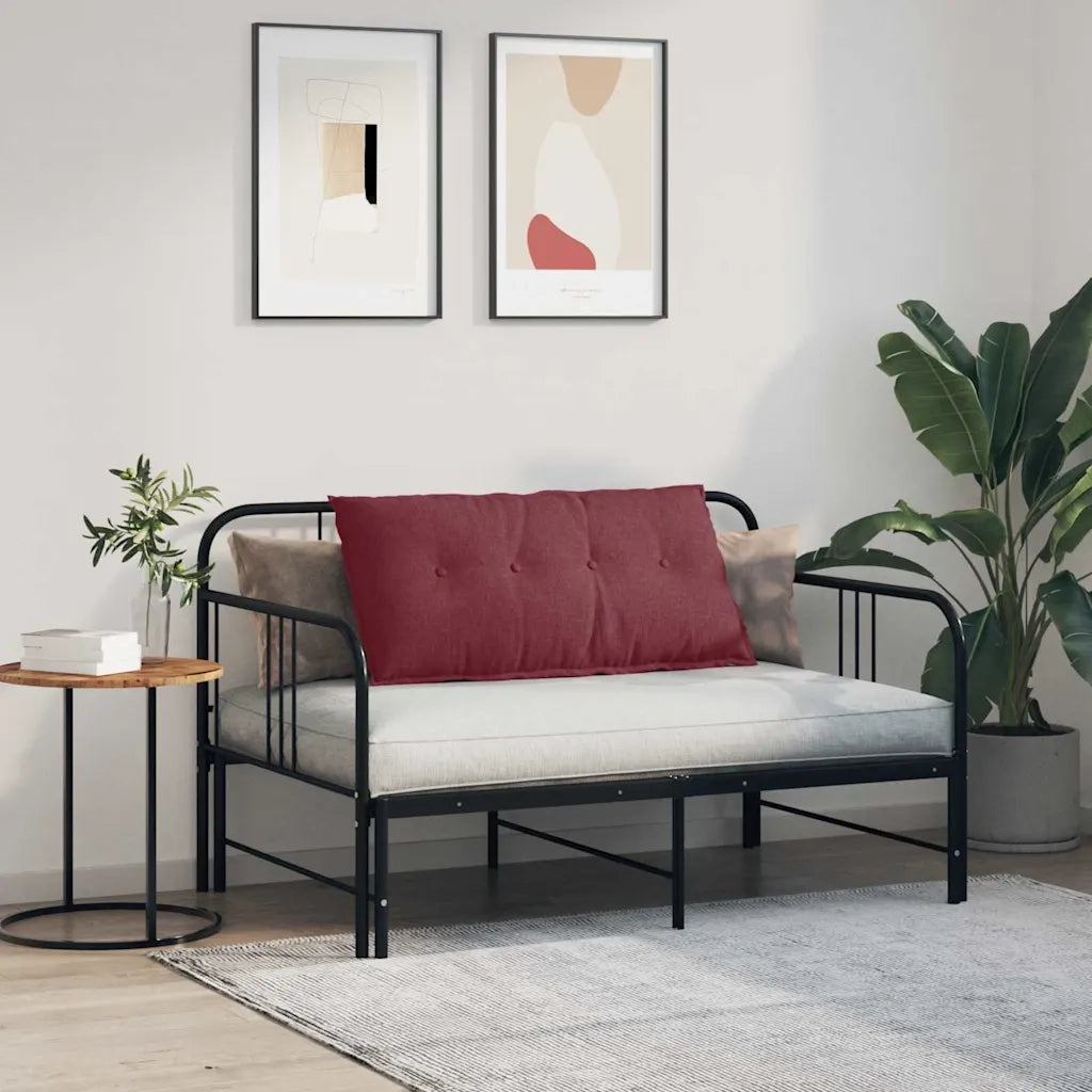 Cuscino per Schiena Rosso Vino 100 x 19 x 50 cm Tessuto 42014747