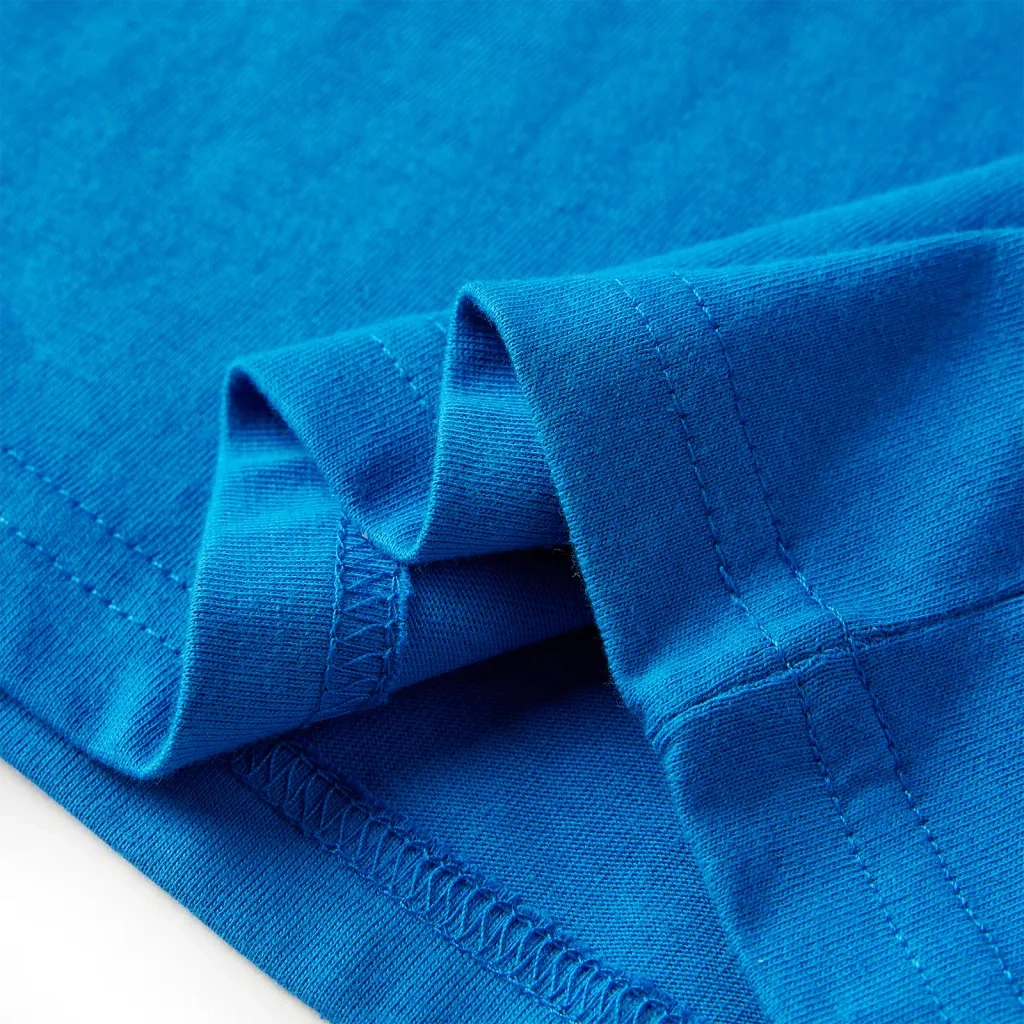 Maglietta da Bambino Maniche Lunghe Blu Cobalto 116 13301