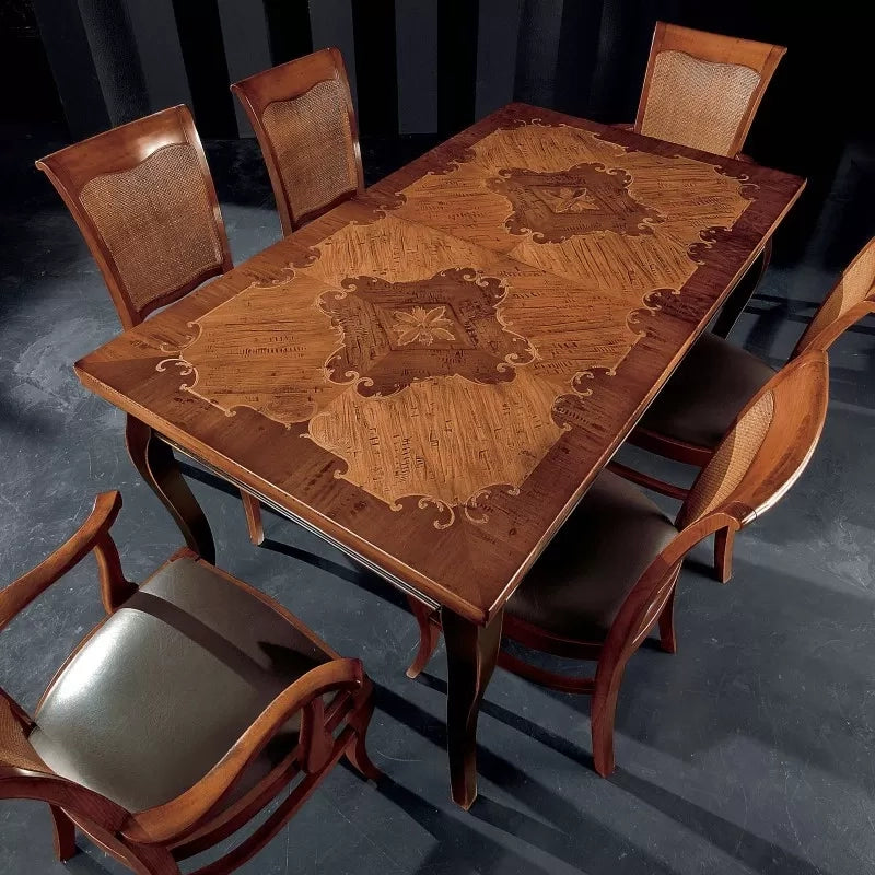 Tavolo rettangolare classico legno shabby 160x90x78 - Mobili 2G