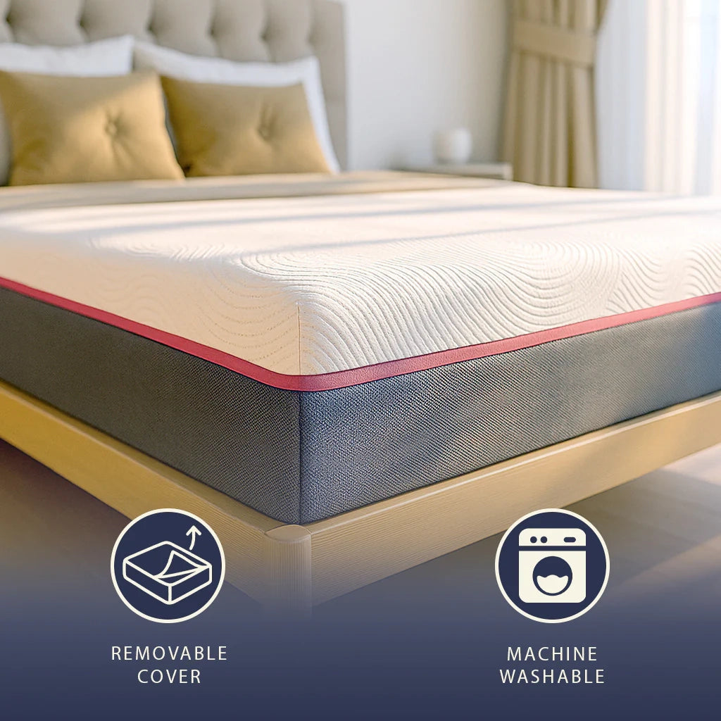 Materasso 80x190 Memory Breeze e Molle Insacchettate | Altezza 30 cm |  Sfoderabile, Anallergico e Traspirante | Made in Italy